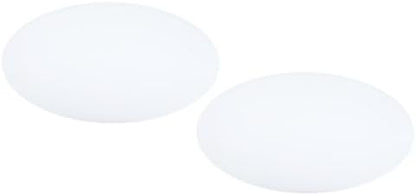PATIKIL Lampshade Diffuser, 2 Pack 17" Diameter Round Diffuser for Drum Lampshades Pendants Light, DIY Light Shield, Frosted White