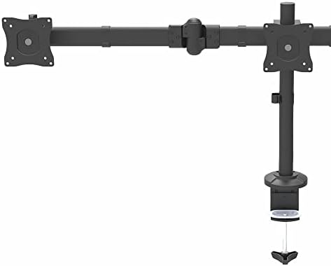 StarTech.com Desk Mount Triple Monitor Arm - Ergonomic VESA 3 Monitor Mount up to 27" - Articulating & Height Adjustable Pole Mount - Tilt/Swivel/Rotate LCD/LED Screen - Desk Clamp/Grommet (ARMTRIO)