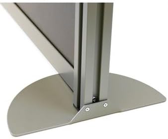 NBF Office Partitions - Cubicle Privacy Panel Wall Divider - Modern Room Separator with Quick Assembly - Indoor Laminate Free Standing Portable Room Divider Panel - 76" H x 96" W (Gray)