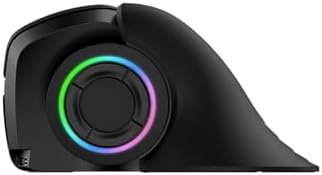 MOJO Master Grip Rechargeable Silent Vertical Mouse - Bluetooth/Wireless Ergonomic Mouse w/Adjustable Sensitivity and Quiet Buttons, Custom Software