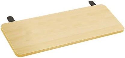 Generic Desk Extender Board Keyboard Tray Extension Attachment 50x20cm Foldable Space Saving Clamp on Home Office Wrist Support, Wood Color