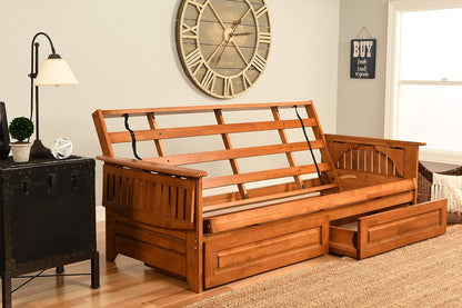 Phoenix Futon, Full, Suede Black