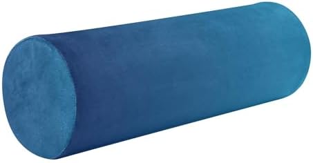 Bolster Pillow Spa Orthopedic Neck Roll Pillow Round Pillows Decorative Cylinder Pillows Sleeping Neck Pillow Covers with Zipper Dark Blue Gradient