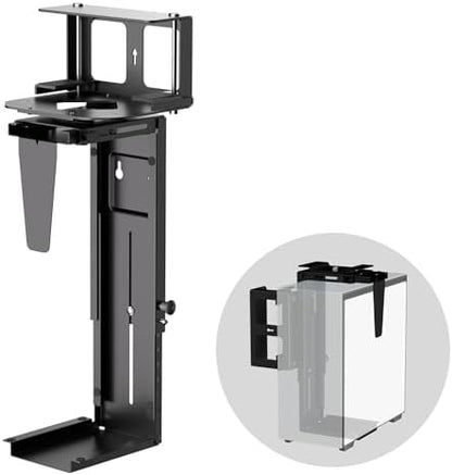 Pholiten Under Desk CPU Mount, 3.94" to 11.61" Wide