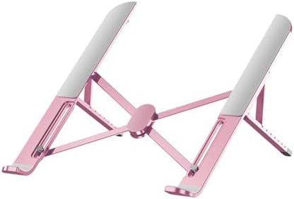 Space Saving Foldable Computer Stand with Enhances Ventilation for 17.3Inch Laptops and Tablets Foldable Laptop Stand
