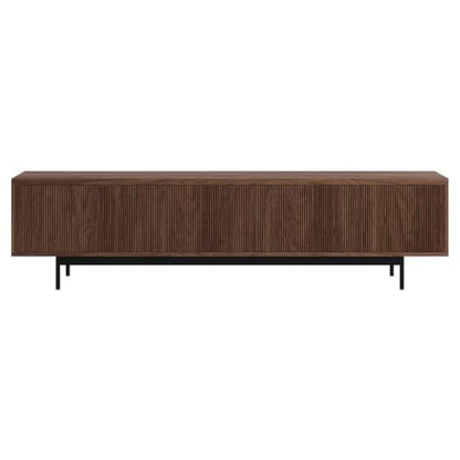 Henn&Hart 79" TV Stand for TVs up to 85", Medium Walnut