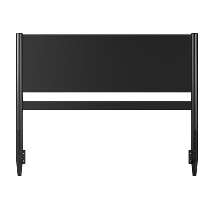 Modern Queen Wood Panel Headboard, Black