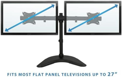 Mount-It! Free Standing Dual Monitor Stand, 19-27" Screens