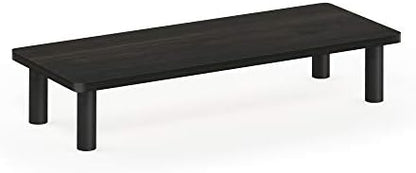 Furinno Turn-N-Tube Monitor Stand Riser, 23.6"W Rectangle Monitor Riser, Laptop Stand for Desk, Office Desk Accessories, Desk Organizers and Accessories, Toolless Assembly, Espresso