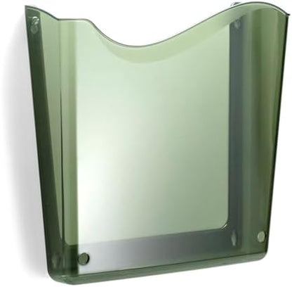 Officemate Vertical Letter Size Wall File, Single File Organizer, Smoke