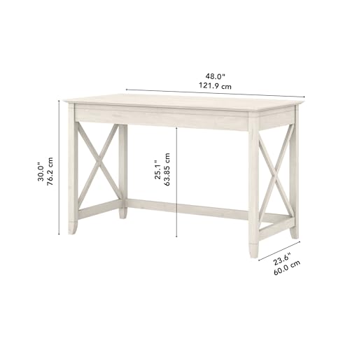 Key West 48W Writing Desk in Linen White Oak