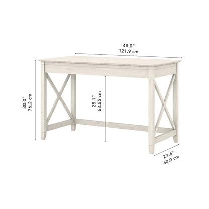 Key West 48W Writing Desk in Linen White Oak
