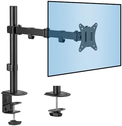 Mount-It! Single Monitor Arm Desk Stand, 19-32" Screens