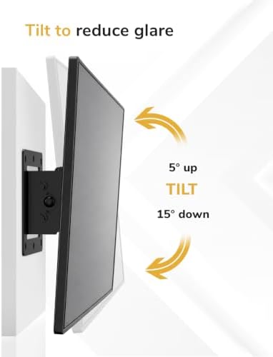 Mount-It! Tilting TV Wall Mount 24-32 in, 1.65 in Profile, Quick Release