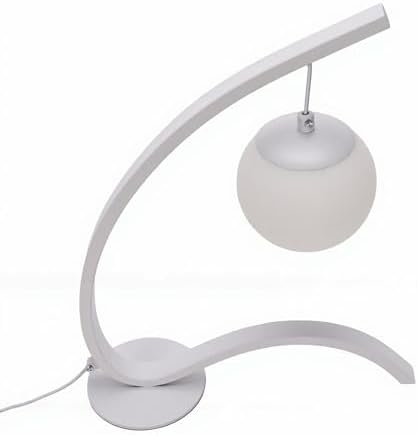 Zunate LED Bedside Lamp with 3 Brightness Levels and 3 Color Temperatures, Anti Glare Desk Light for Home and Hotel Reading Studying Iron and PVC Black Finish (White)