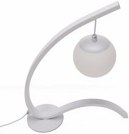 Zunate LED Bedside Lamp with 3 Brightness Levels and 3 Color Temperatures, Anti Glare Desk Light for Home and Hotel Reading Studying Iron and PVC Black Finish (White)