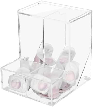 Beautyflier Disposable Daily Contact Lens Dispenser, Desktop and Wall Mounted 2 IN 1- Universal for All Brands, Dispenser, Organizer, & Storage for Contact Lenses, Cosmetic Contact lenses (Clear)