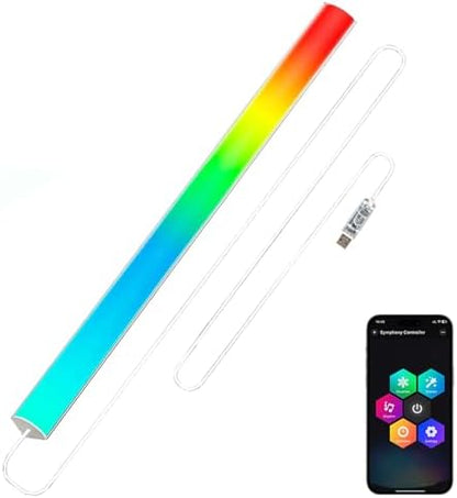 Under Monitor RGB Light Bar, 12 Inch USB Powered RGB Gaming Light Bar with APP Control, Music Sync LED Monitor Backlight, 5V 2A Ambient Desk Light for PC, Gaming Setup, TV, Desktop