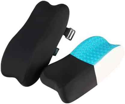 Office Chair Arm Pads, Gel Memory Armrest Pads, Set of 2 Silky
