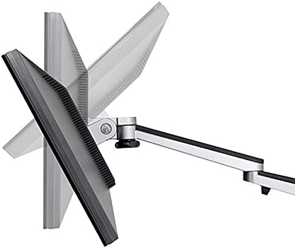 VERSADESK OmniView Dual Monitor Stand - Height Adjustable Arms for 24"-27" Screens - Desk Mount with 360° Rotation - VESA Compatible - Each Arm Supports up to 15lbs | Black