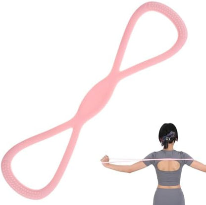 Arm Resistance Bands 8 Shaped Resistance Bands with Handles for Shoulder Back Arm Workout for Yoga Fitness Equipment
