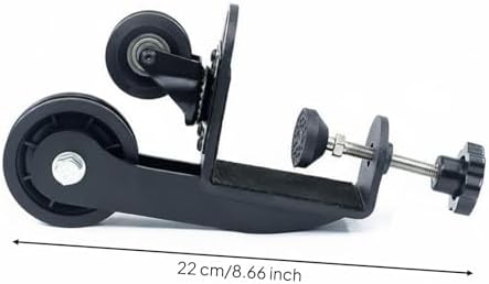 Desk Mounted Forearm Space Saving Forearm Workout Pulley Desktop Protection Wrist Exerciser Machine for Office, Black