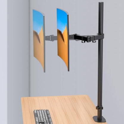 Pholiten Tall Single Monitor Mount with 31.5" Pole for 13-32" Screen