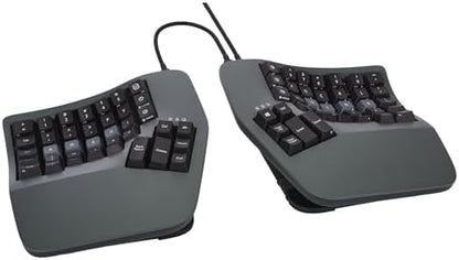 Advantage360 Dvorak Black Keycap Set - PBT Plastic | Dye-Sublimated Legends | 92 Key Set | Logo Keycap Puller