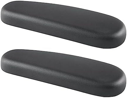 Office Chair Armrest Replacement Pads Caps Mesh Computer Chair Parts Accessory Mounting Holes 4inch Sturdy 1 Pair PU Leather (Style B)