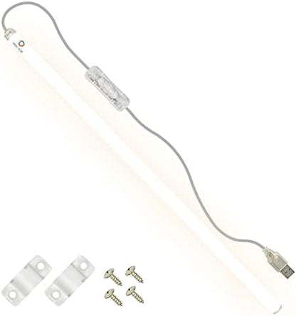 TrueColor USB LED Under Cabinet Light Bar, Frosted Cover, 24 in, Soft White