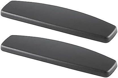 Office Chair Armrest Replacement Pads Caps Mesh Computer Chair Parts Accessory Mounting Holes 4inch Sturdy 1 Pair PU Leather (Style E)