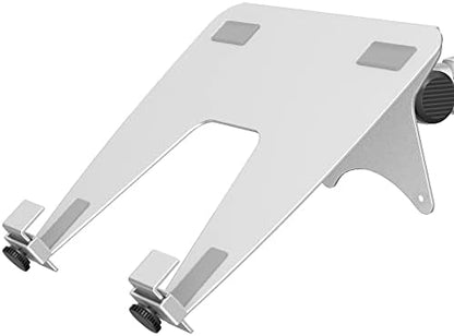ergounion VESA Laptop Tray for Monitor Mount, Holds Laptops up to 17.3 Inches and 28.6 lbs, Fits 100x100mm VESA, Notebook Tray Office Desk Accessories, Silver