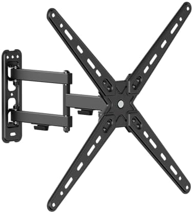 PL-443 Landscape to Portrait Vertical Rotation Full Motion TV Monitor Wall Mount Bracket Articulating Arms Swivel Tilt for Most 13" to 55" Flat Screen TV | Max VESA 400x400mm Up to 44lbs