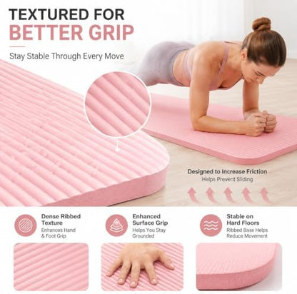 Extra Thick Yoga Mat, High Density Non-Slip Exercise Mat