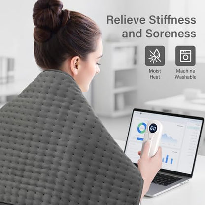 XXXL Heating Pad for Back, Period Cramps, Extra Large Electric Heat Pad