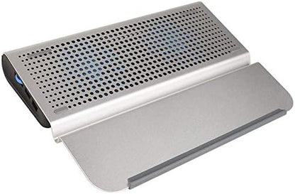 Laptop Radiator External Extraction，Laptop Stand, Portable Tilted Elevated Riser with Non-Slip Pads and Front Lip for & Notebook