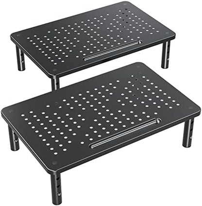 ELIVED 2 Pack Monitor Stand Riser - 3 Height Adjustable Monitor Stand