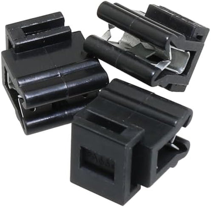 Heyous 20PCS 16x14x10mm Cable Tie Brackets Plastic Edge Mount Clip Fastener Organizer for Cord Organization