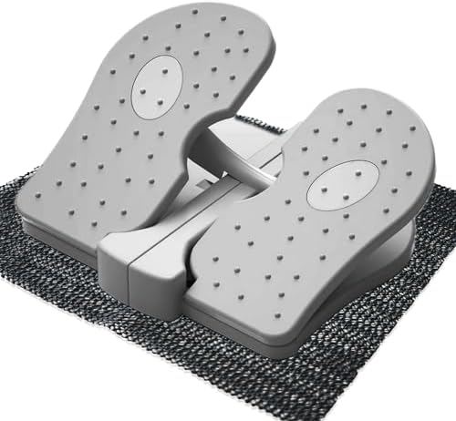 Foldable Leg Exerciser: Portable Foot Pedal Exerciser for Seniors Under Desk Foot Pedal Exerciser Stepper Exercise for Leg Muscles Relieves Varicose Veins Physical Therapy Aid
