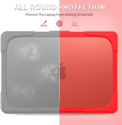 Batianda Heavy Duty Case for MacBook Neo 13 Inch 2026, Red