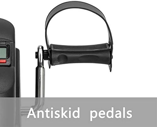 Mini Exercise Bike,with Adjustable Resistance,Under Desk Bike Pedal Exerciser Portable Foot Cycle Arm & Leg Peddler Machine with LCD Screen Displays for Arms and Legs, Home Office Use