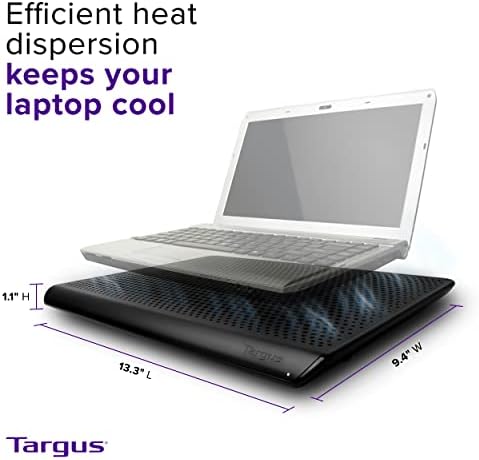 Targus Chill Mat for up to 16-Inch Laptop, Black (PA248U5)
