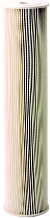 Pentair Pentek ECP5-20BB Big Blue Sediment Water Filter, 20-Inch, Whole House Heavy Duty Pleated Cellulose Polyester Replacement Cartridge, 20" x 4.5", White End-Cap, 5 Micron, Pack of 6