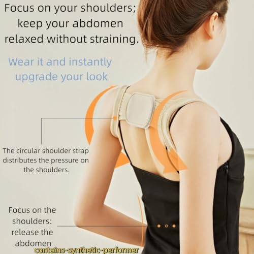 Adjustable Posture Corrector Back Brace for Men and Women, Shoulder Opener (L)