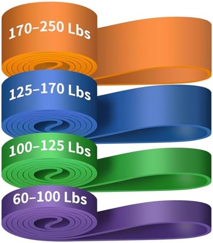 Alllvocles Resistance Band, Pull Up Bands, Pull Up Assistance Bands, Workout Bands, Exercise Bands, Resistance Bands Set for Legs, Working Out, Muscle Training, Physical Therapy, Shape Body, Men Women