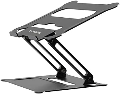Adjustable Laptop Stand,Portable Laptop Computer Stand Riser&Multi-Angle Stand with Heat-Vent to Elevate Laptop Holder for Mac,Notebook,Lenovo KT1-black