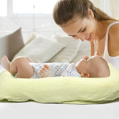 Baby Lounger Newborn 0-24 Months, Home and Travel Infant Cushion-Yellow