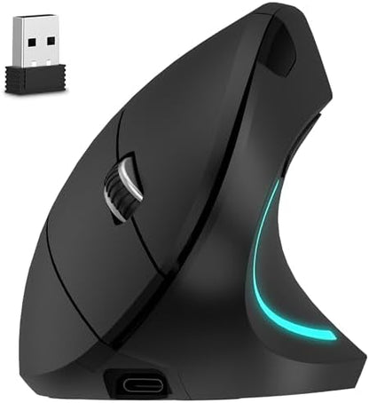 Delton Ergonomic Vertical Rechargeable Wireless Mouse