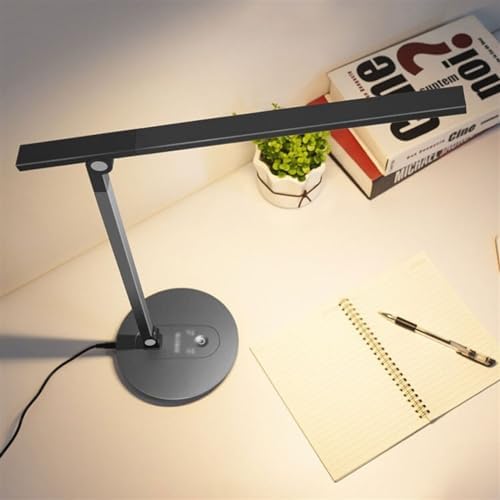 Eye protection desk lamp for office study LED Desk Lamp, Eye Protection Table Lamp with 15 Lighting Modes, Touch/Memory Function, Dimmable Reading Lamp Task Lamp for Home Office (Gray) Office Reading