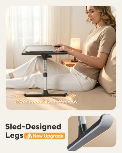 Height & Angle Adjustable Lap Desk Laptop Stand for Bed